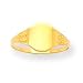 Brand new 14k Filigree Oval Signet Baby Ring on sales