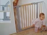 BabyDan Premier Avantgarde Safety Gate Beechwood/Silver - Gate Only