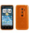 Htc Evo 3D Orange Circle Candy Skin Case / Crystal Jelly Executive Protecto ....