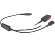 In-line Y Adapter Trainer Cablew/quick Disconnect Clamp Kit & Mute
