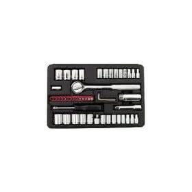 Olympia Industrial 09-915 50-Piece 1/4-Inch and 3/8-Inch Driver Socket Set
