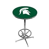 Michigan State Bar Pub Cafe Table Chrome