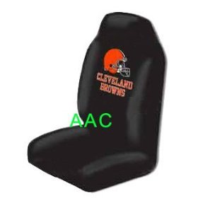 Set of 2 NFL Licensed Universal-Fit Front Bucket Seat Cover - CLEVELAND BROWNS