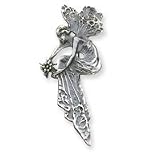 Sterling Silver Antiqued Fairy Pin