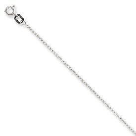 14K White Gold Carded Cable Rope Chain Necklace 24 Inch 14K White Gold Carded Cable Rope Chain Necklace - 24 Inch