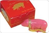 Saratoga Sweets Peppermint Pig HOLLY 3oz Ornament In Gift Box