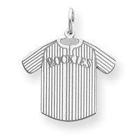 Sterling Silver Colorado Rockies Med Rockies Jersey