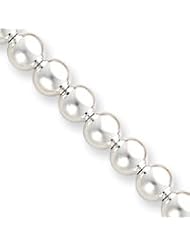 Sterling Silver Beaded Bracelet QG1775-7"