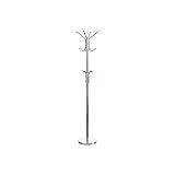 CHROME FINISH COAT HAT STAND UMBRELLA FREE / FLOOR STANDING