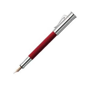 Faber Castell Guilloche Red Fountain Pen