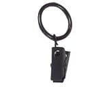 Clip-On Curtain Rings Black Iron 1