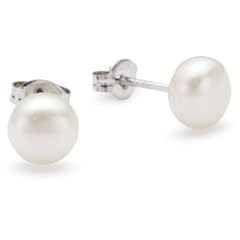Valero Pearls Valero Classics Damen-Ohrstecker 925 Sterlingsilber S��wasser-Zuchtperlen wei� ca. 7,0-7,5 mm  178810