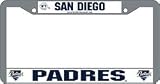 San Diego Padres Chrome License Plate Frame