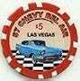Classic Cars $5 Poker Chips, Set of 50
