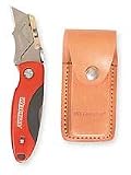 Westward 1YJE1 Folding Knife, 4 1/2 In, Clip Blade, Blue