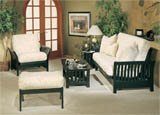 Florenzia 5 Piece Sofa Bed Living Room Set - Black