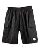Men's ATD Cargo Short Baggy Padded Mountain Bike Cycling Shorts Black MEDIUM