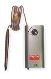 Dayton 2NNT3 Line Voltage T-Stat, -30 to 90 F, SPDT