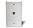 Recoton T23WHITE  Single Modular Wall Plate, White
