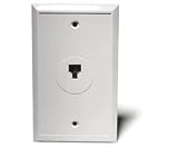 Recoton T23WHITE  Single Modular Wall Plate, White
