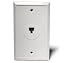 Recoton T23WHITE  Single Modular Wall Plate, White