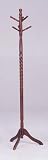 Twist Style Cherry Finish Wood Swivel Coat Rack Stand / Hall Tree