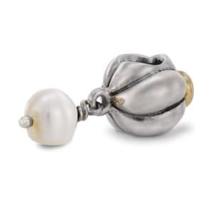 Buy Authentic Pandora Jewelry Silver 14k Yellow Gold Dangle Blooming Charm with Cubic Zerconium and...