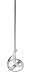 Bon Tool 15-394-B0 Ribbon Drill Mixer, Diameter: 4, Shaft: 1/2 x 30