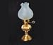 Dollhouse Miniature Lights Oil Lamp Frosted Chimney #YL1006