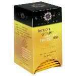 Lemon Ginger Caffeine Free Herbal Tea, 20 Tea Bags, 1.2 Oz