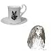 Afghan Hound Cup and Saucer, Porcelain by Rosalinde