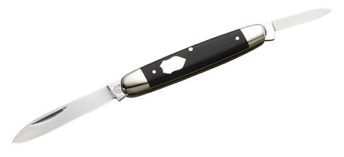 Solingen Hartkopf 324508 Taschenmesser, Ebenholz, 2-teilig, Stahl 1.4034, Neusilberbacken Preisvergleich
