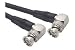 RG59A Cable, BNC 90? Male / 90? Male, 2.5 ft