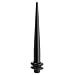 6 Gauge Black Uv Acrylic Straight Taper