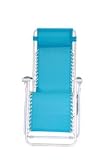Gravity Free Lounger - Aqua Blue - White Frame
