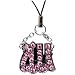 Cellet Phone Strap - Virgo Zodiac Sign With Pink Stones - STZO10