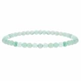  Genuine Amazonite Green Stone 4mm Bead Beaded Stretch Bracelet