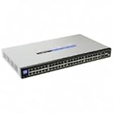 Linksys SLM248G 48-port 10/100 + 2-port 10/100/1000 Gigabit Smart Switch with 2 Combo SFPs
