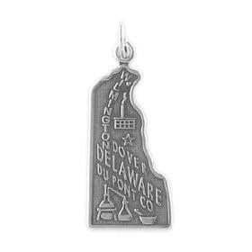 Sterling Silver Delaware Charm