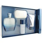 Realities Graphite Blue Set-Cologne Spray 3.4 Oz & Aftershave Gel 4.2 Oz & Deodorant Stick 2.6 Oz & Soap On A Rope 7.75