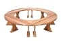 All Things Cedar QR60-4 Fireside Bench Set (Partially Assembled)