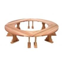 All Things Cedar QR60-4 Fireside Bench Set (Partially Assembled)