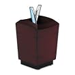 Rolodex 19230 Executive woodline ii pencil holder, 3-1/4w x 3-1/4d x 4-5/8h, mahogany