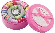 Childrens Toyshop  Kitchen & Housewares : Pink Watch with Interchangeable Ribbon Straps