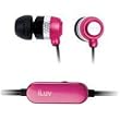 iLuv i353PNK Aluminum In-ear Stereo Earphones with Volume Control (Pink)