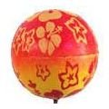 Hawaiian Antenna Ball Topper in Red & Yellow