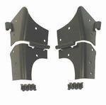 Rugged Ridge Black Powder Coated Trim Accessories Windshield Accessories Jeep Wrangler 1997 to 2006 (TJ) Windshield Hinges