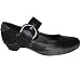 Marco Tozzi Shoes- Large Buckle Low Heel Shoes