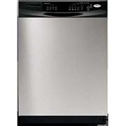 Stainless Steel w/Black 24 in. Super Capacity Built-In Dishwasher with Soak & Scour Option