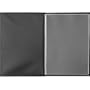 Prat Paris Preference, Industrial Looking Bound Mesh Cover Presentation Book, with Twenty Sealed 9-1/2" x 12-1/2" Sheet Protectors, Black, #130
